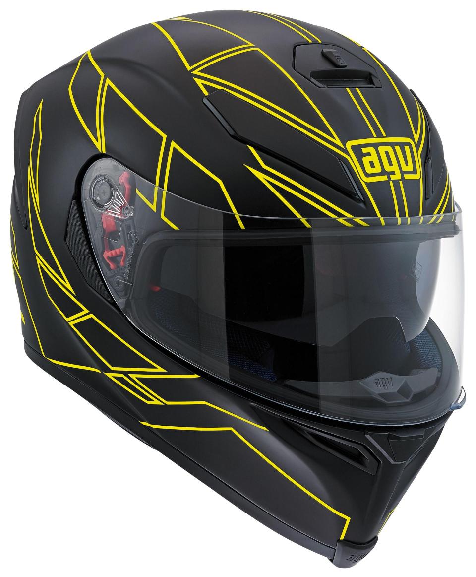 CASCO AGV K 5 MULTI HERO BLACK YELLOW AGV