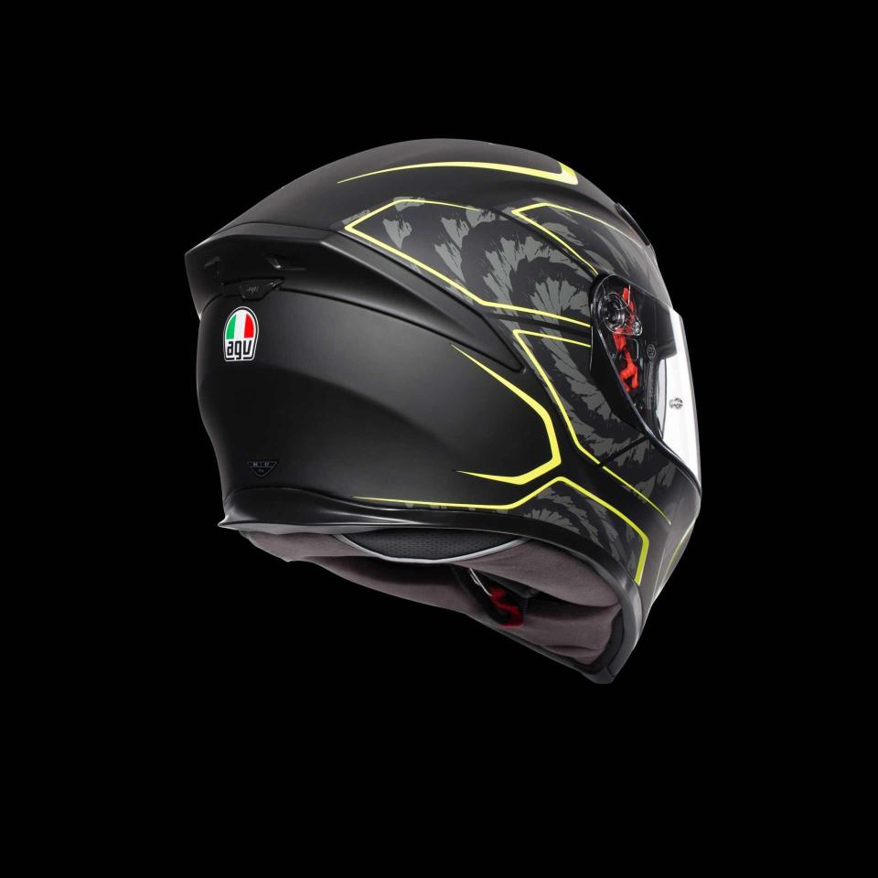 K-5 S AGV E 2205 TORNADO BLACK/YELL/FLUO AGV