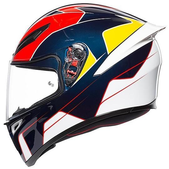 K1 AGV E2205 MULTI PITLANE BLUE/RED/YELL AGV