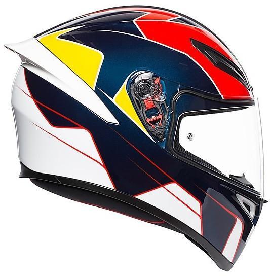 K1 AGV E2205 MULTI PITLANE BLUE/RED/YELL AGV