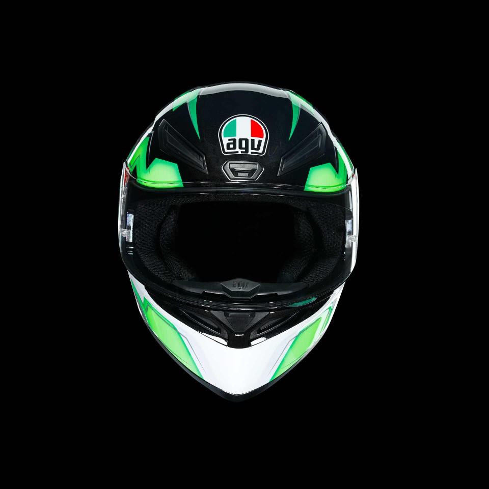 K1 AGV KRIPTON BLACK/GREEN AGV