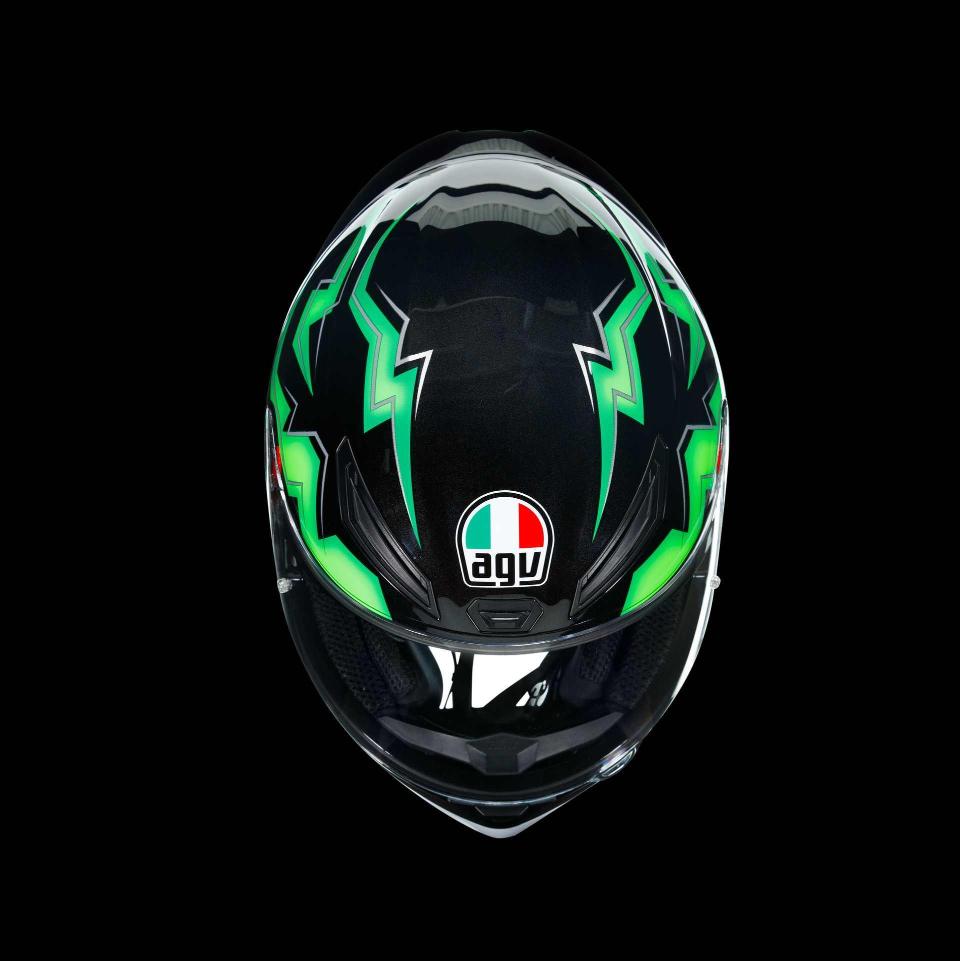 K1 AGV KRIPTON BLACK/GREEN AGV