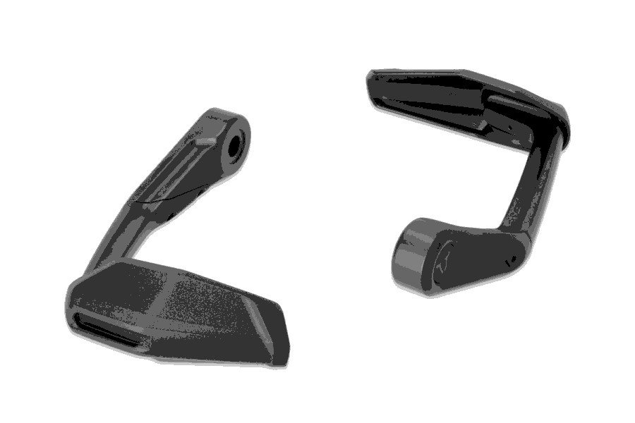 PROTEZIONI DELLA LEVA CON DEFLETTORE VENTO-NERO. KAWASAKI YAMAHA MT09 SW-MOTECH