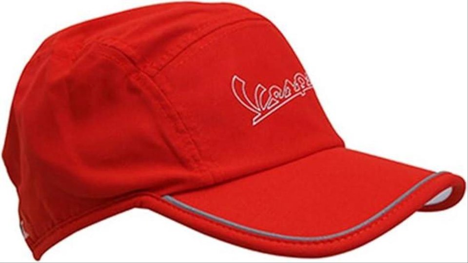 CAPPELLINO VESPA ROSSO PIAGGIO