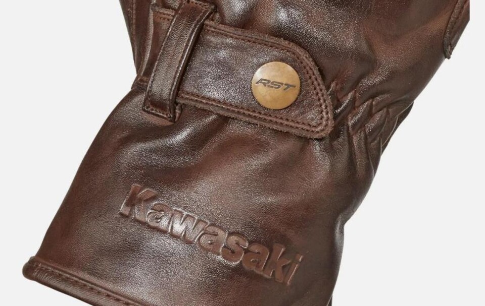 KAWASAKI RST BRISTOL MOTORCYCLE LEATHER GLOVES KAWASAKI