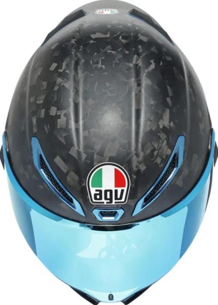 AGV PISTA GP RR FUTURO IN CARBONIO FORGIATO ELETTRO IRIDIUM AGV