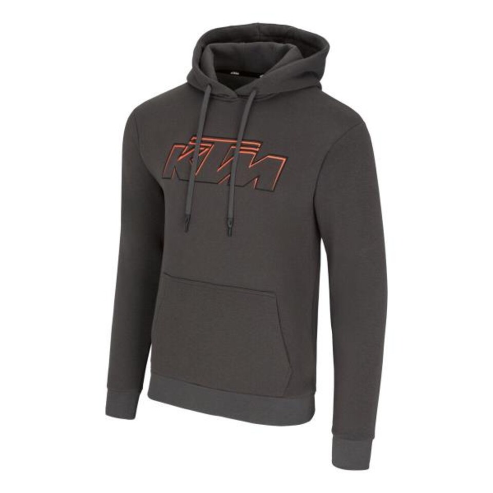 Felpa con cappuccio grigio scuro Essential KTM