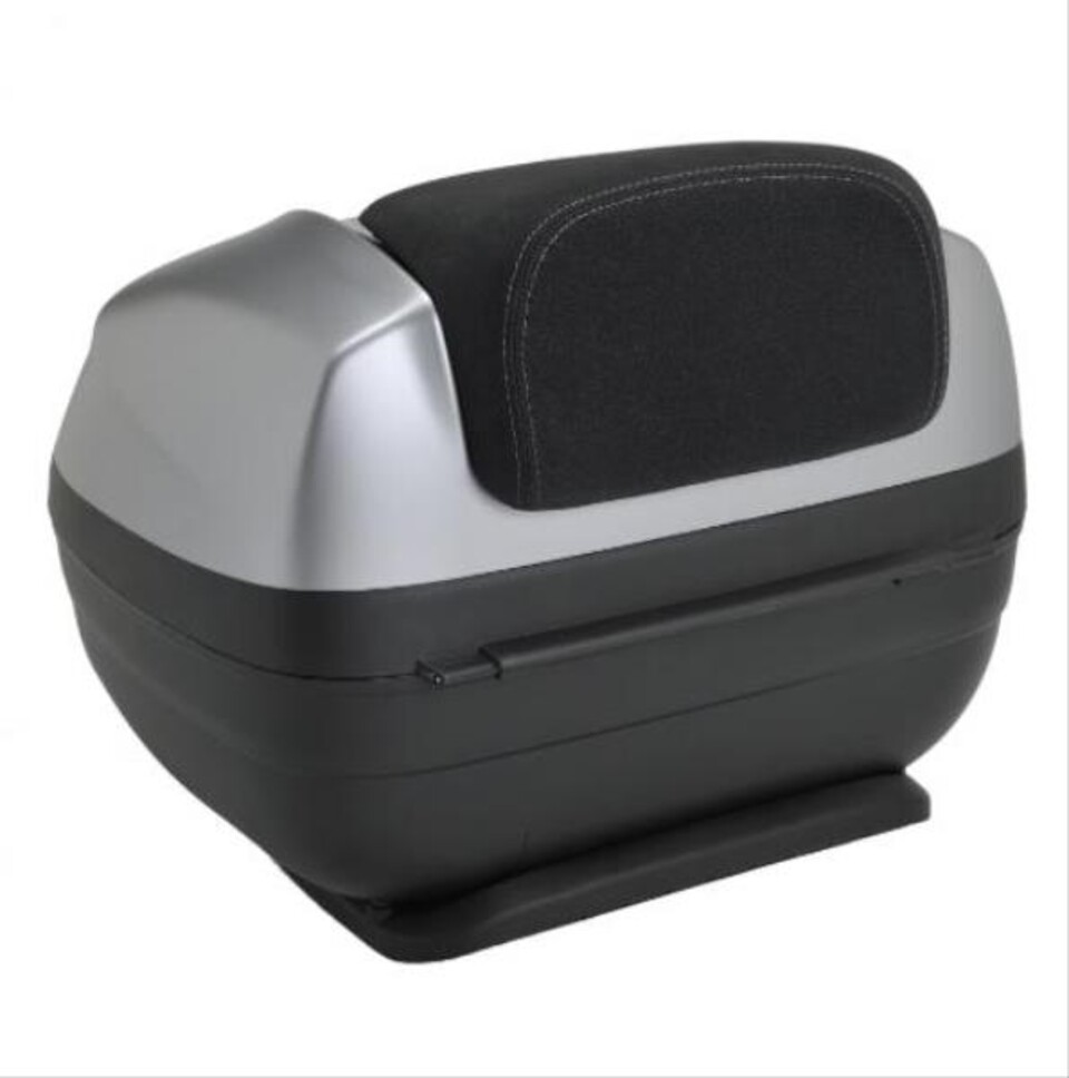 BAULE 37 LT CON SCHIENALE NERO VERTIGO MOTO GUZZI