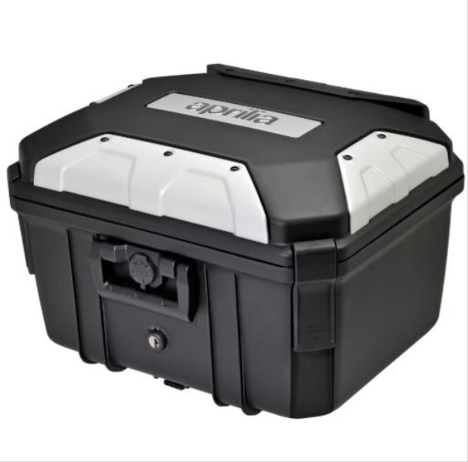 BAULE IN PLASTICA/ALLUM. CON PIASTRA APRILIA TUAREG 660 PIAGGIO