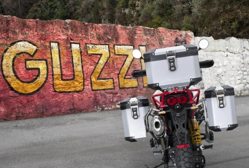 KIT VALIGE ALLUMINIO ANNIVERSARIO V85 MOTO GUZZI