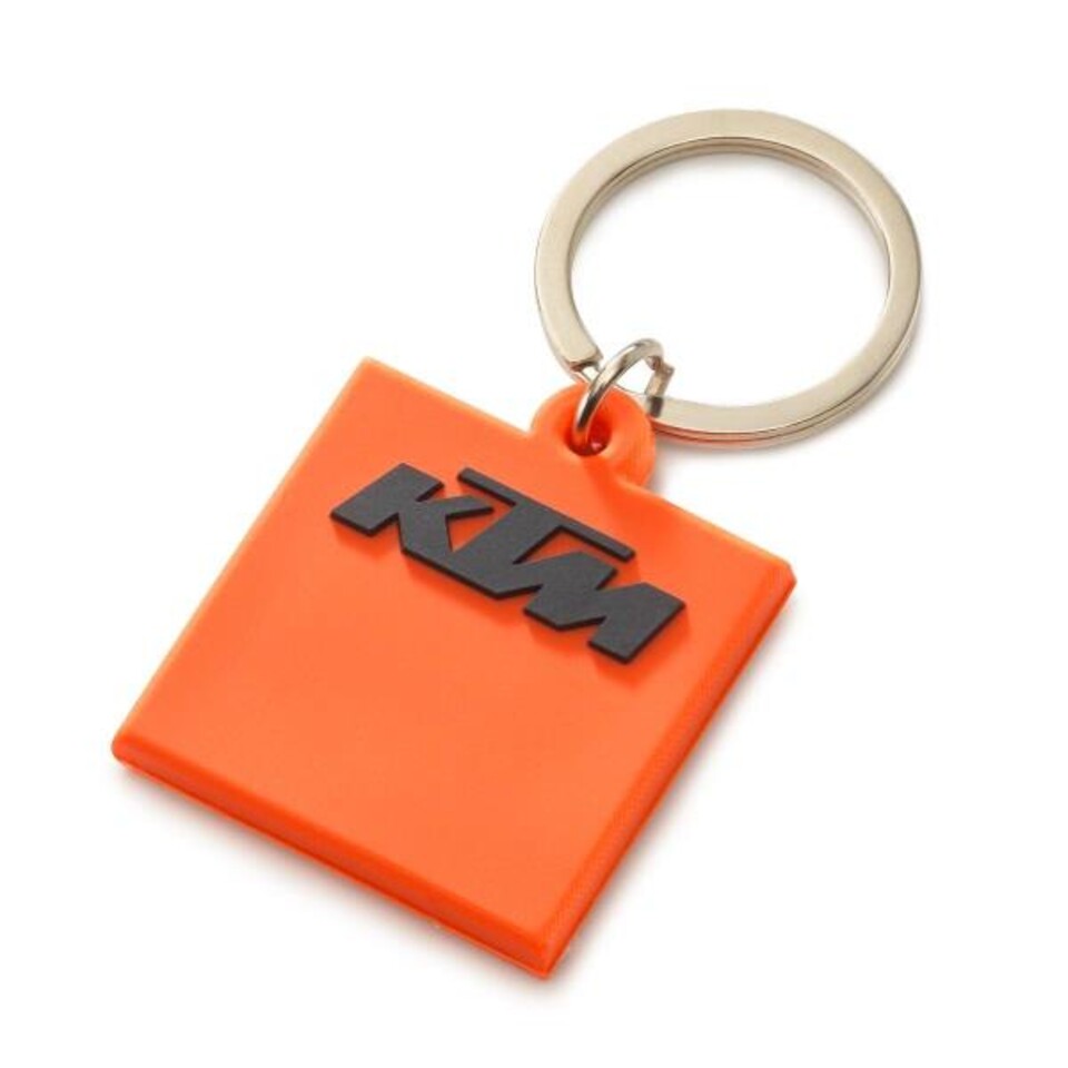 Portachiavi arancione Logo Rubber