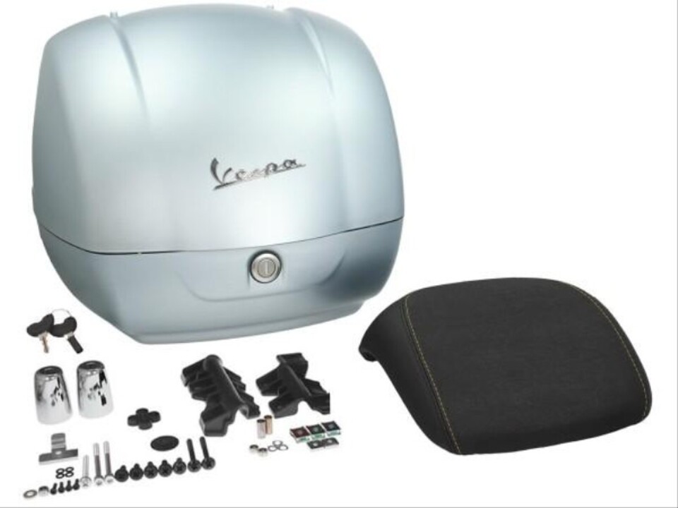 Baule Vespa GTS Grigio azzurr. opaco G0 PIAGGIO