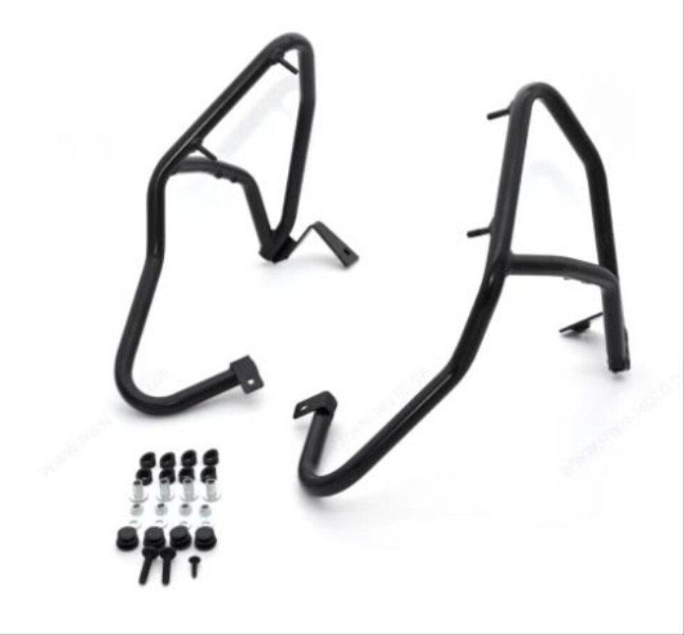 Barra di protezione, anteriore, nera, opaca, acciaio inox, Aprilia SR GT Compact 125 / 200 PIAGGIO