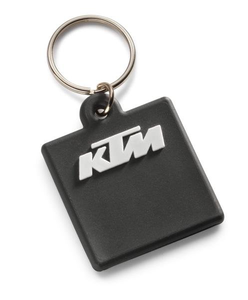 LOGO RUBBER KEYHOLDER BLACK KTM