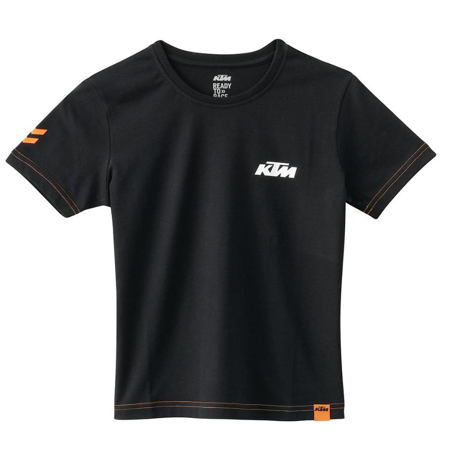 KIDS RACING TEE BLACK 128/S KTM