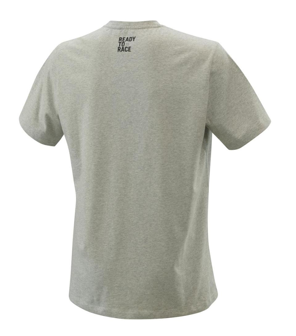 PURE LOGO TEE GREY MELANGE XL KTM