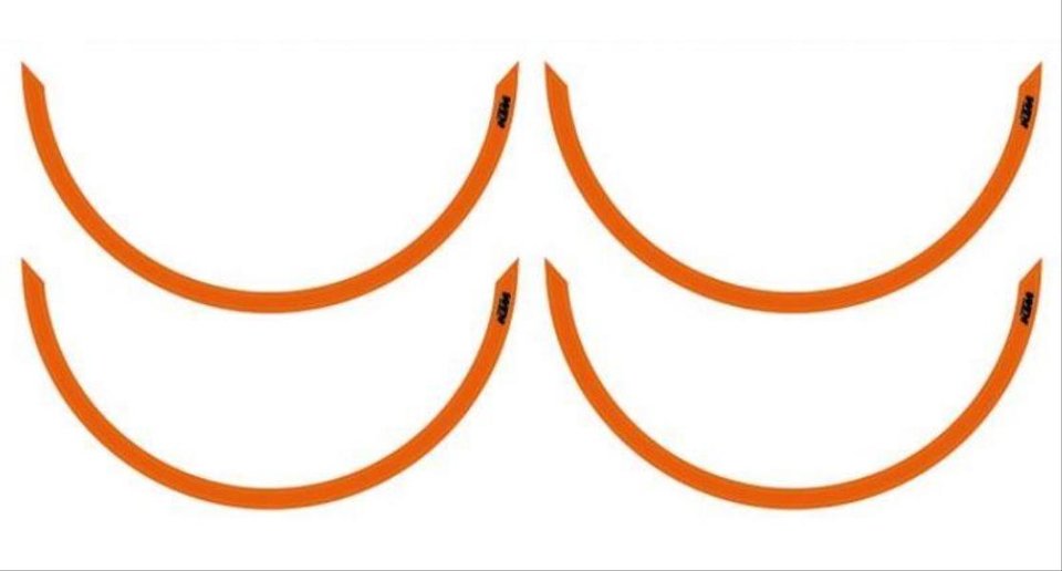 Set di adesivi per anello del cerchio KTM