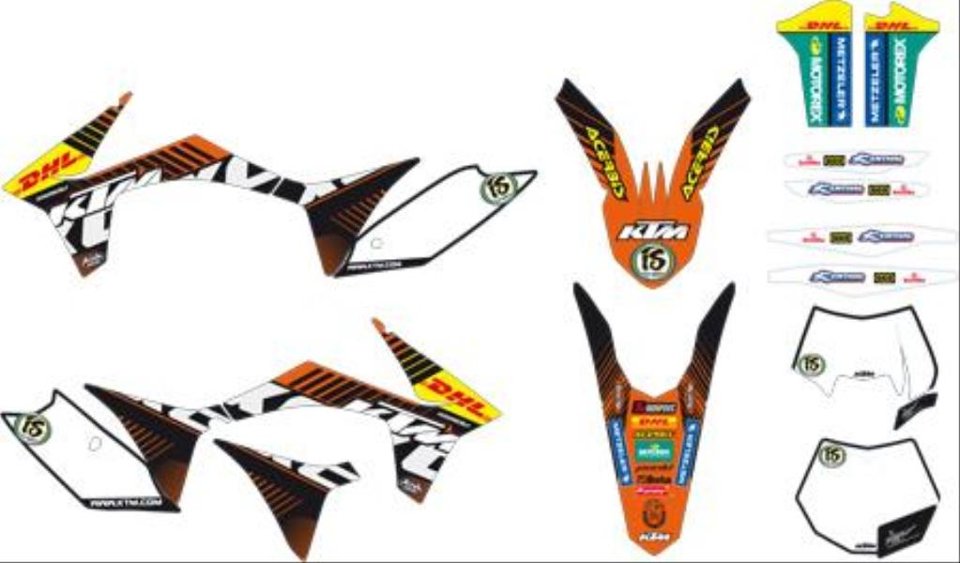 Kit delle grafiche Factory KTM