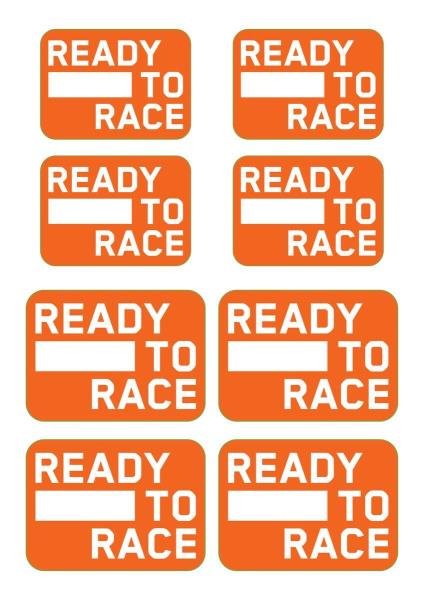 Kit degli adesivi dei mozzi KTM