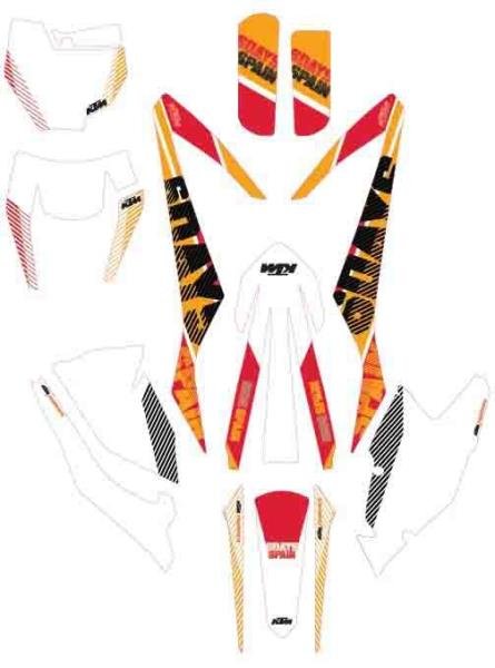 Kit delle grafiche Six Days Spain KTM