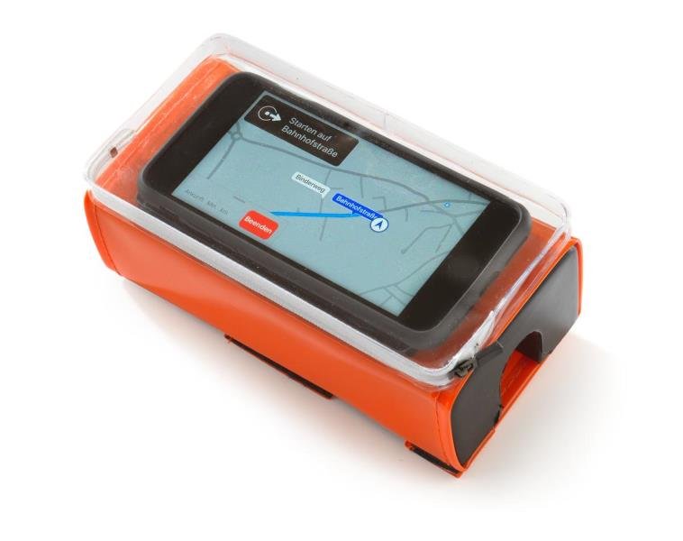 Paracolpi del manubrio con porta-smartphone KTM