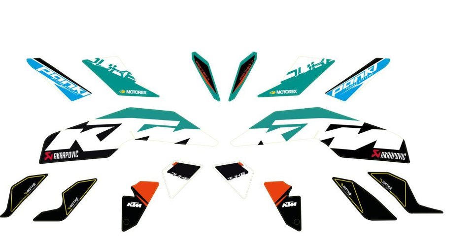 Kit delle grafiche Factory KTM