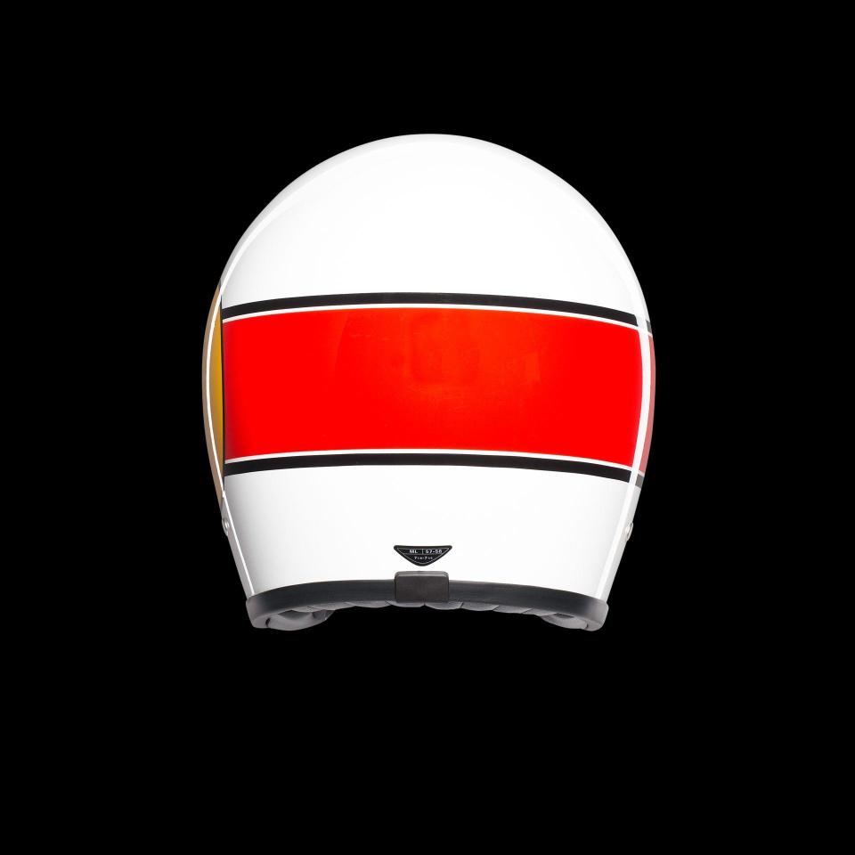 CASCO AGV X70 MINO 73 WHITE RED AGV