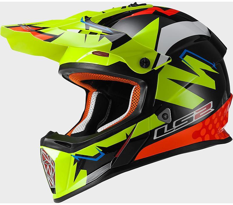 MX437 FAST VOLT BLACK YELLOW ORANGE L LS2