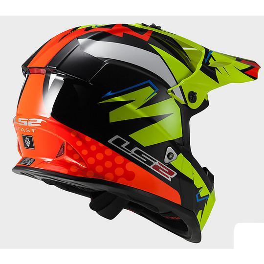 MX437 FAST VOLT BLACK YELLOW ORANGE L LS2