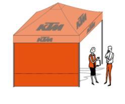 TENT SIDE WALL KTM 3X3M KTM