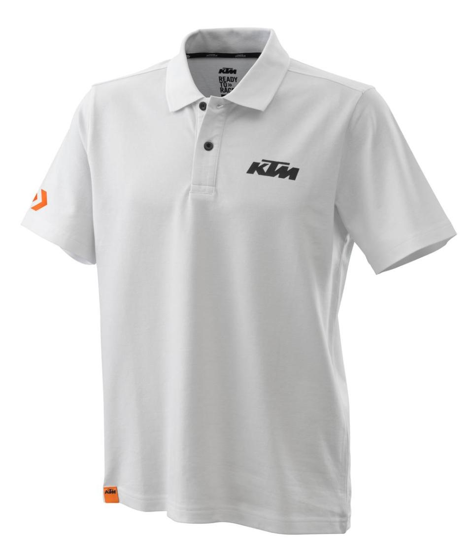 RACING POLO WHITE S KTM