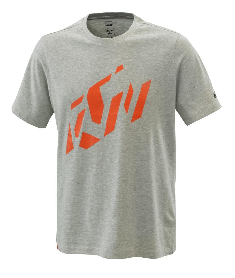 RADICAL SLICED TEE GREY MELANGE M KTM