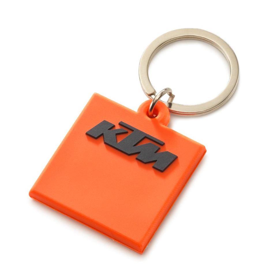 LOGO RUBBER KEYHOLDER ORANGE KTM