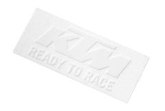 LOGO STICKER WHITE/ORANGE KTM