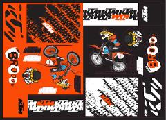 TEAM GRAPHIC STICKER SHEET KTM