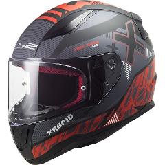 FF353 RAPID XTREET MATT BLACK RED LS2