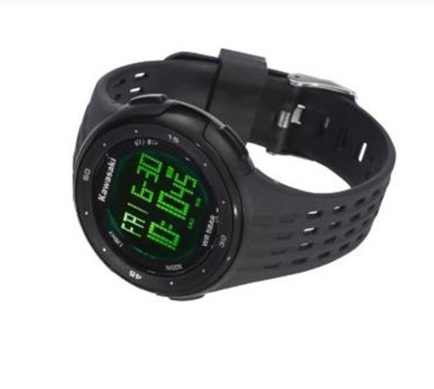 DIGITAL WRIST WATCH BLCK KAWASAKI