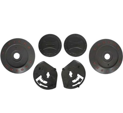 KIT MECCANISMO AGGANCIO VISIERA RIVIERA V3 CABERG