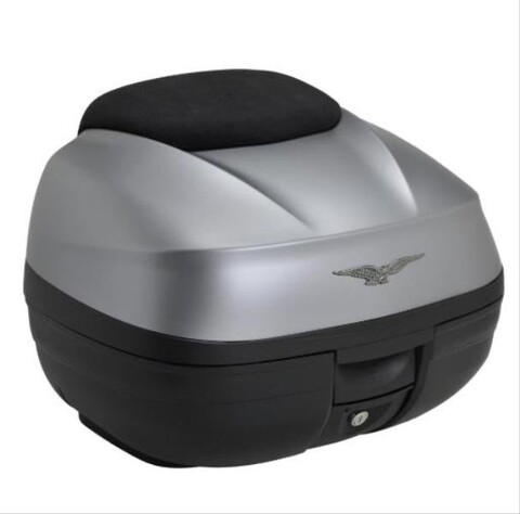 BAULE 37 LT CON SCHIENALE NERO VERTIGO MOTO GUZZI