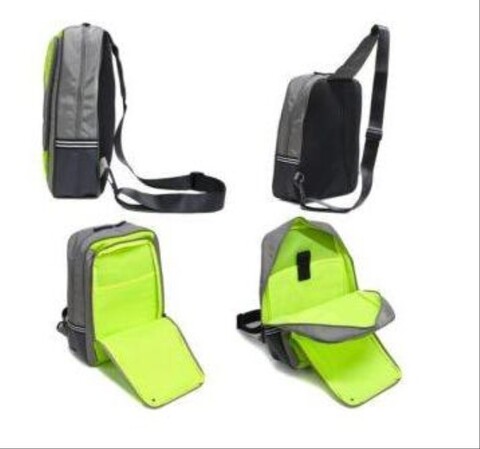 HOBBY BACKPACK GREY BRIGHT GREEN PIAGGIO