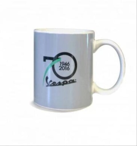 Mug  ceramica Logo Vespa 70°color White PIAGGIO