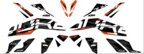 Kit delle grafiche Style KTM