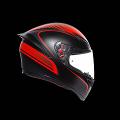 K1 AGV E2205 MULTI WARMUP MATT BLACK/RED AGV