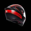 K1 AGV E2205 MULTI WARMUP MATT BLACK/RED AGV