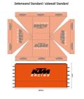 TENT WALL 4,5M STANDARD+LOGO KTM