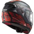 FF353 RAPID XTREET MATT BLACK RED LS2