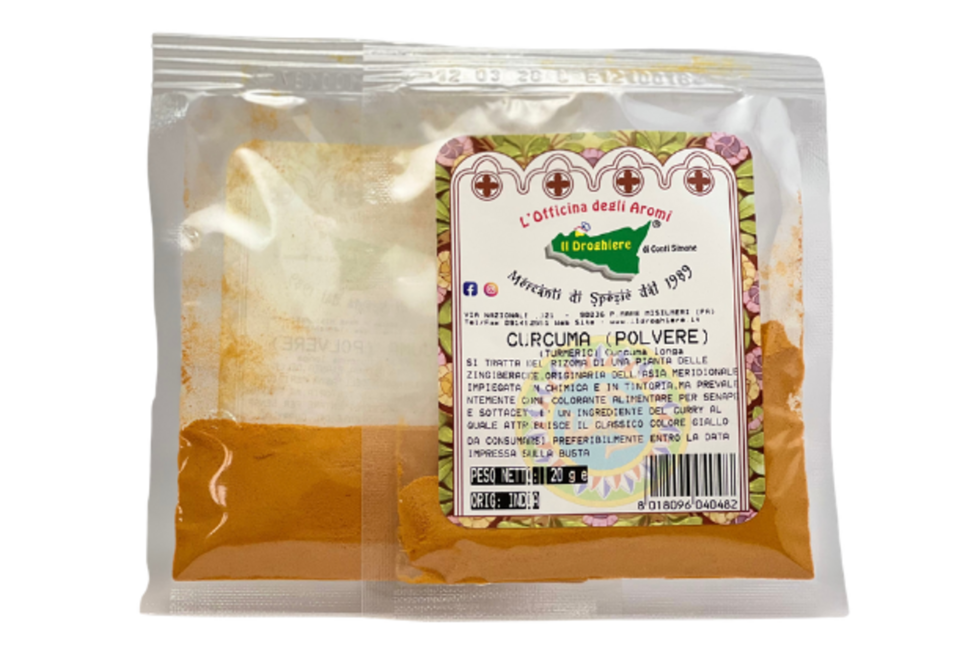 Curcuma macinata in busta