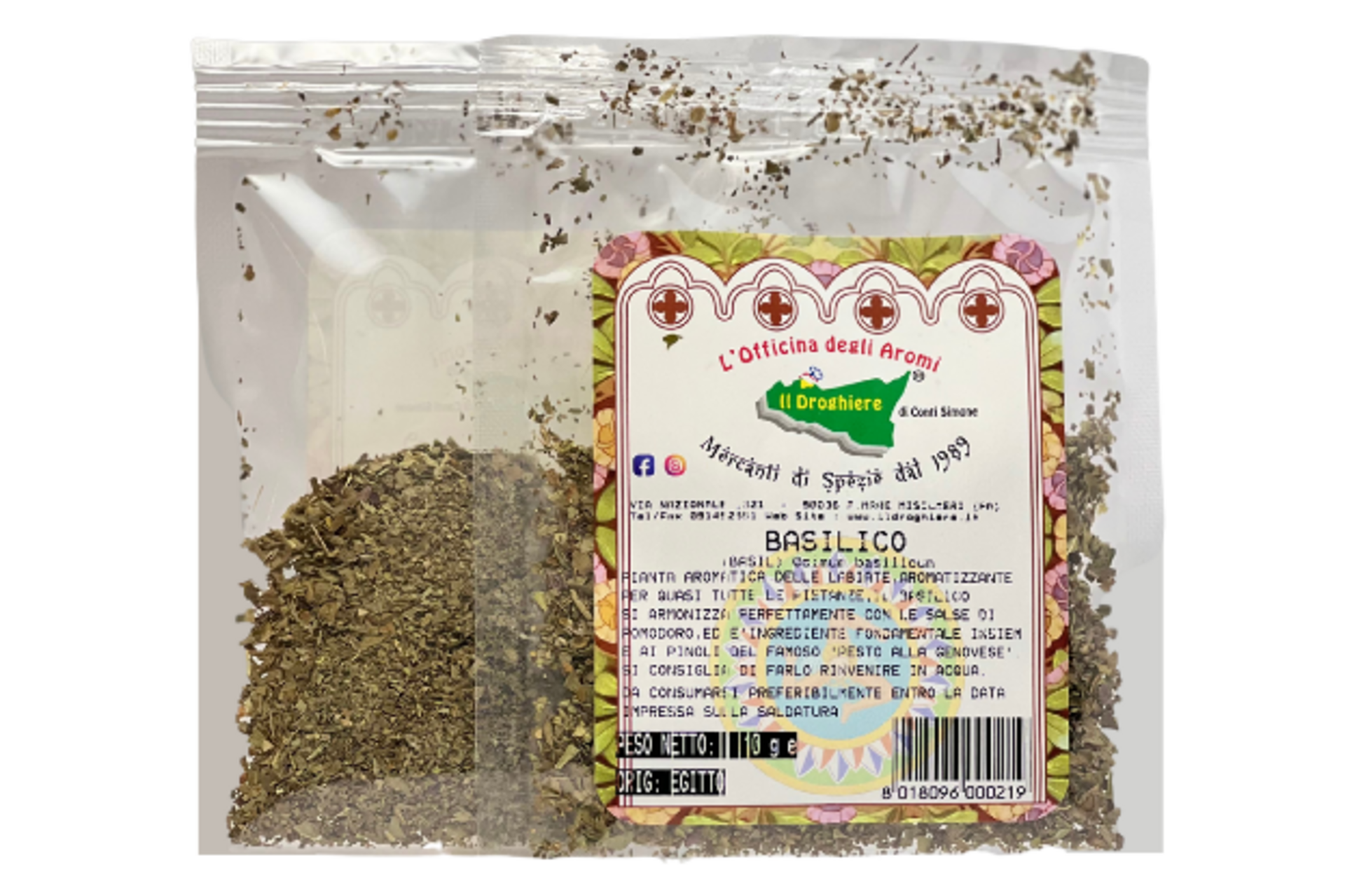 Basilico in busta
