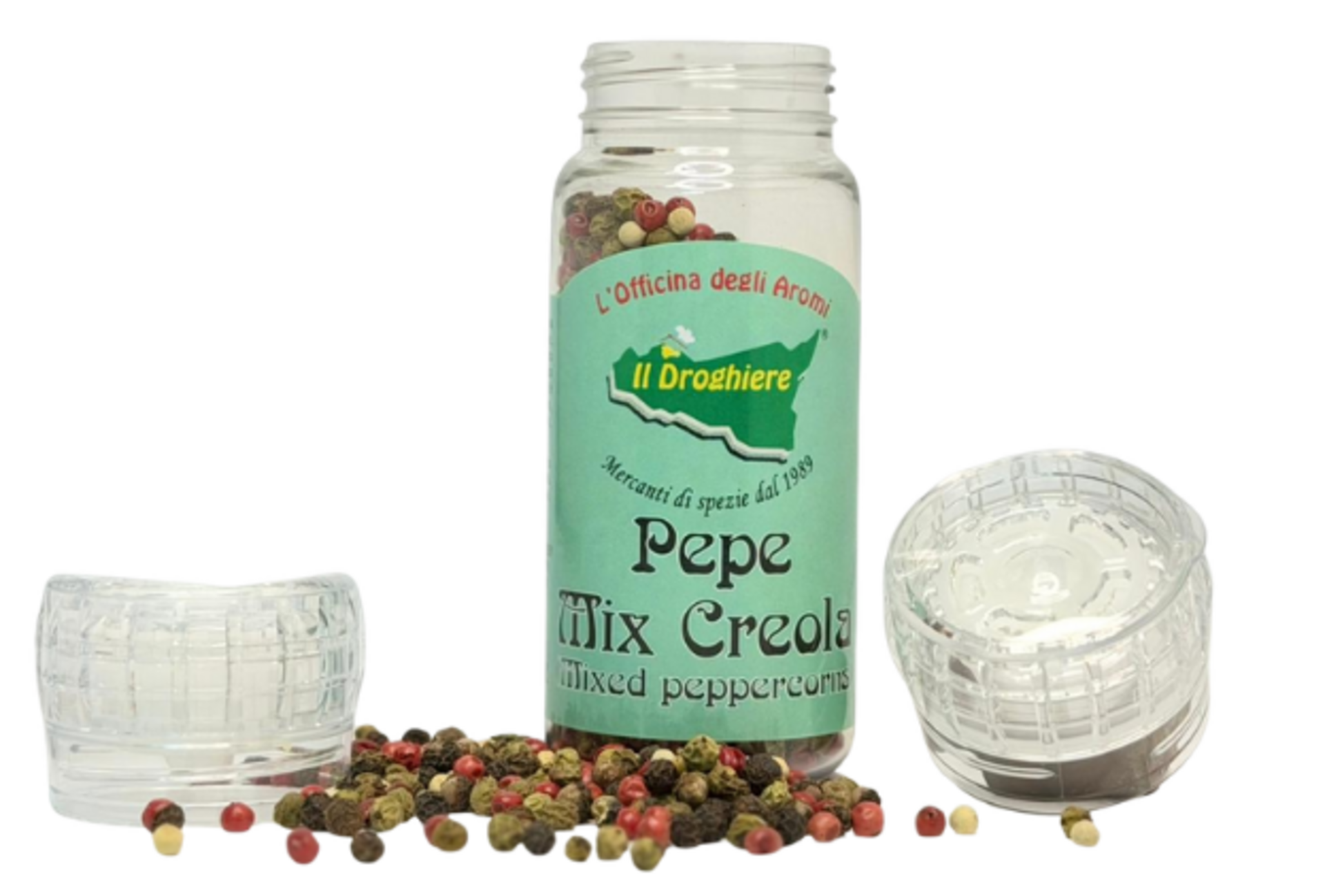 Pepe Mix Creola in barattolo con tappo "macina"