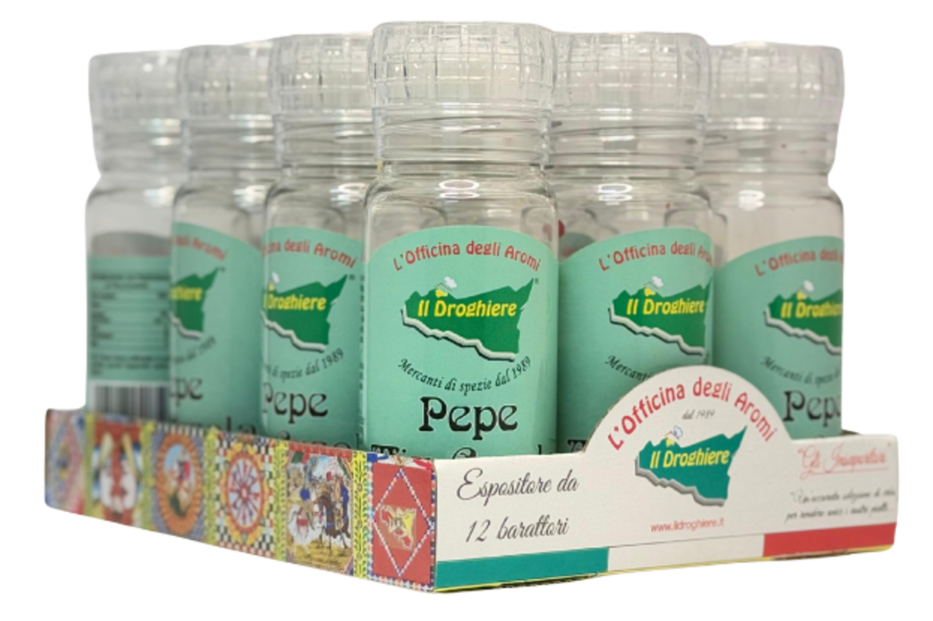 Pepe Mix Creola in barattolo con tappo "macina"